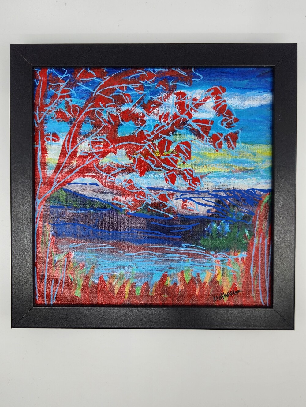 Original Art "Leaves on Fire" by Butterfly Rising Designs